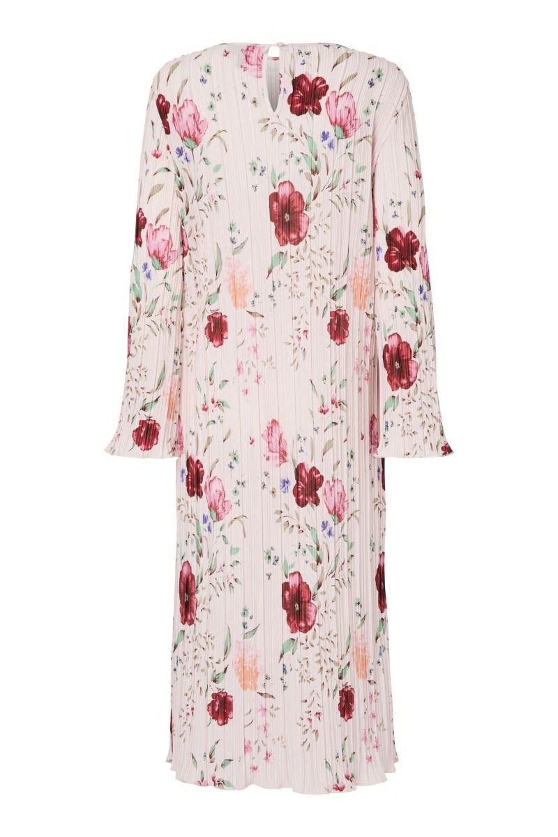 Pieces - Kjole - Amber LS Midi Dress - Pink Tulle