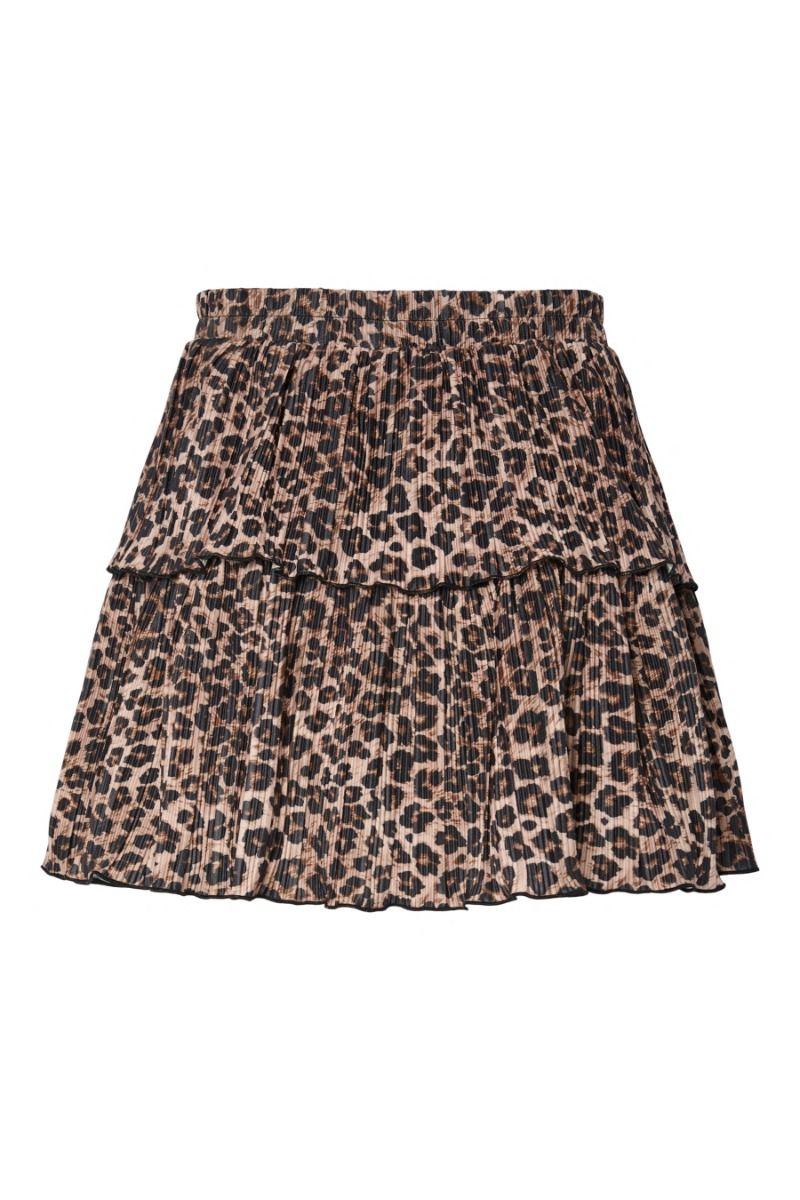 Pieces - Nederdel - Amber Mw Short Layred Skirt - Black