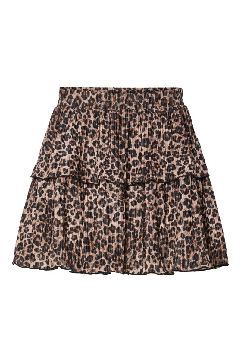 Pieces - Nederdel - Amber Mw Short Layred Skirt - Black