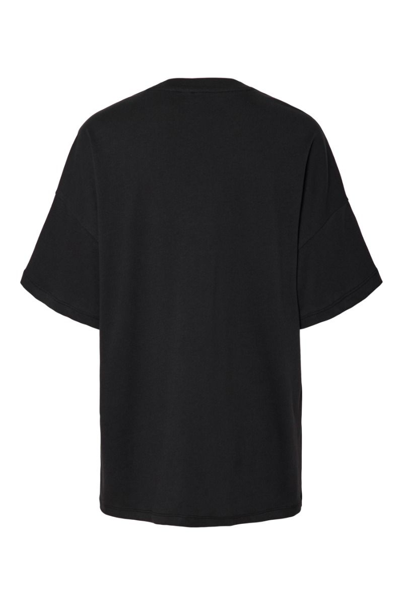 Pieces - T-shirt - Pc Auna Ss Oversize Tee - Black