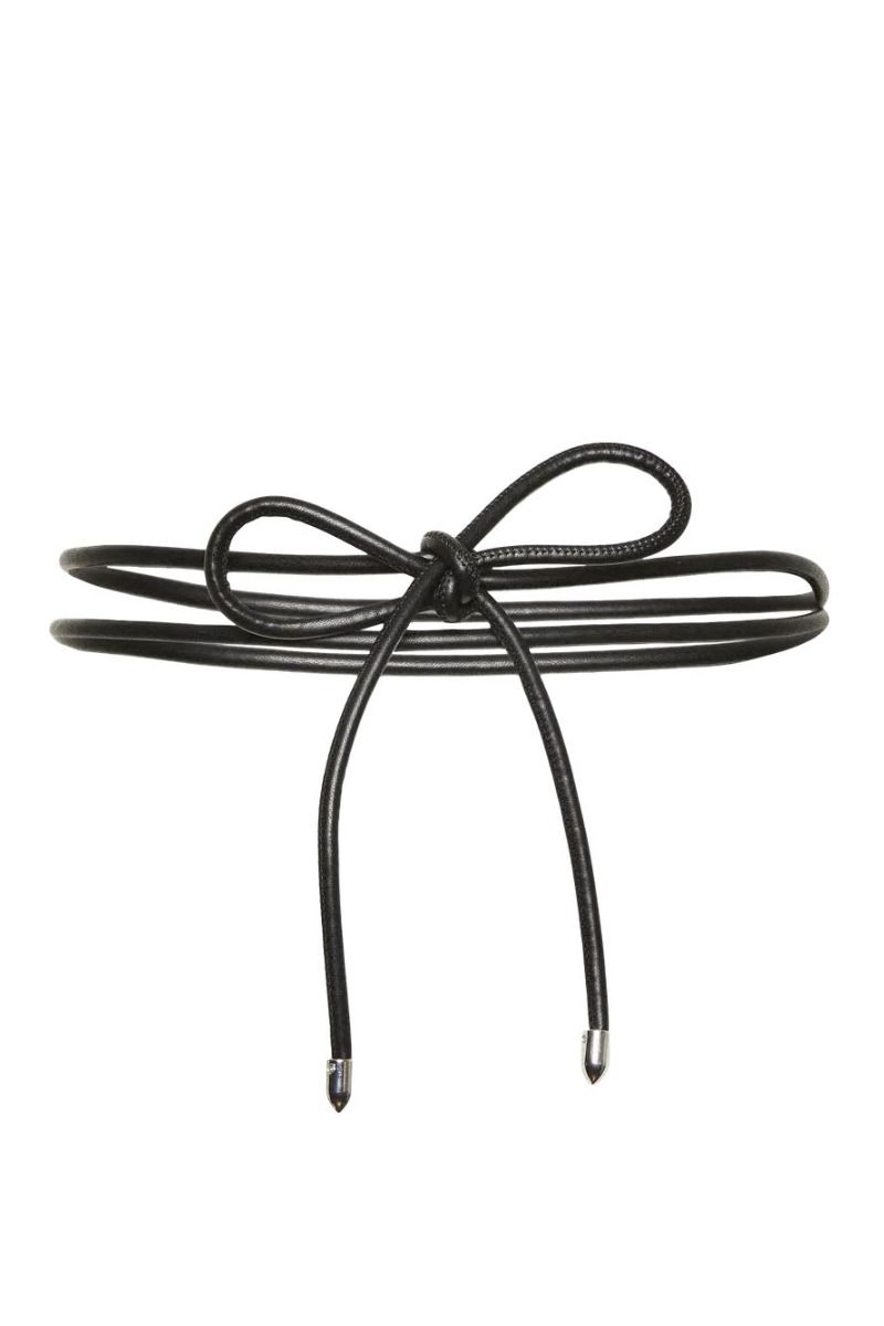 Pieces - Bælte - Pc Riona Rope Belt - Black
