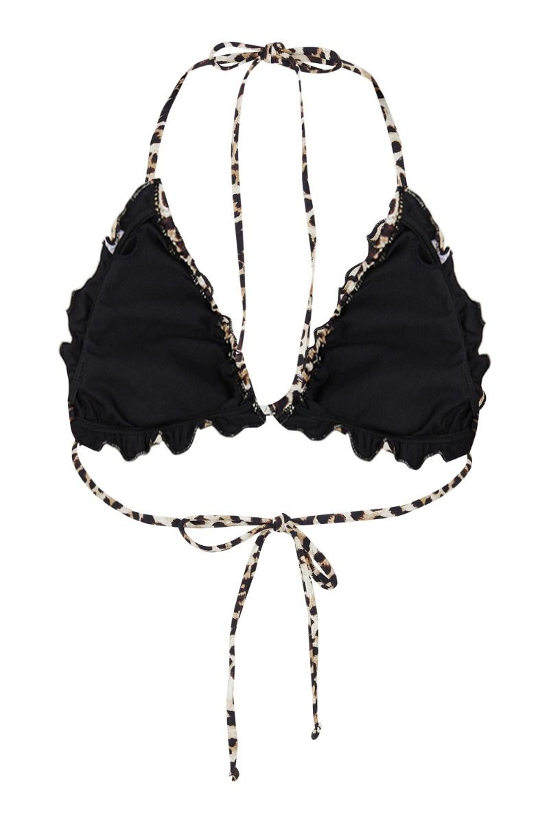 Pieces - Badetøj - PC Gaby Bikini Triangle Bra - Black/Leo