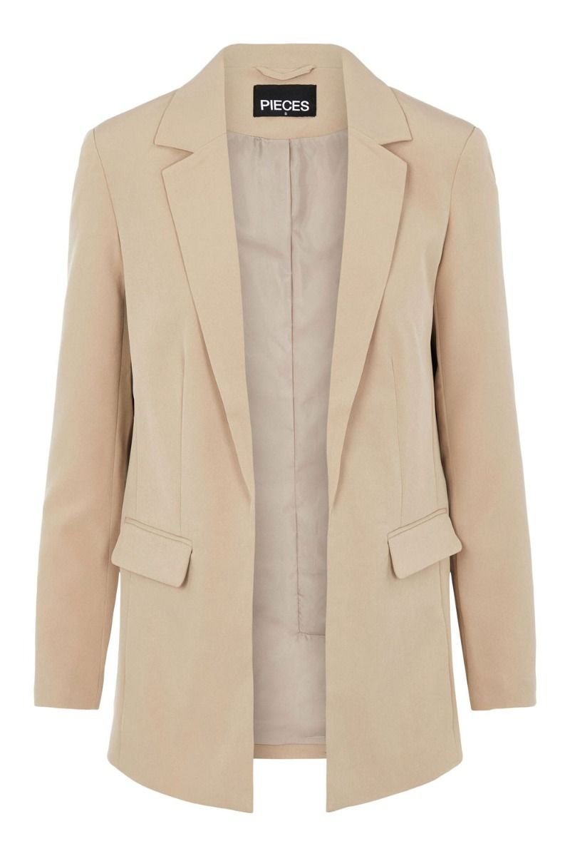 Pieces - Blazer - PC Bossy LS Loose Blazer - Silver Mink