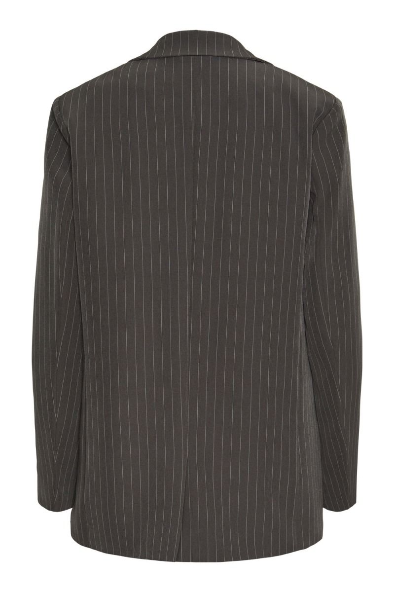 Pieces - Blazer - PC Bozzy Ls Loose Striped Blazer Noos Bc - Magnet