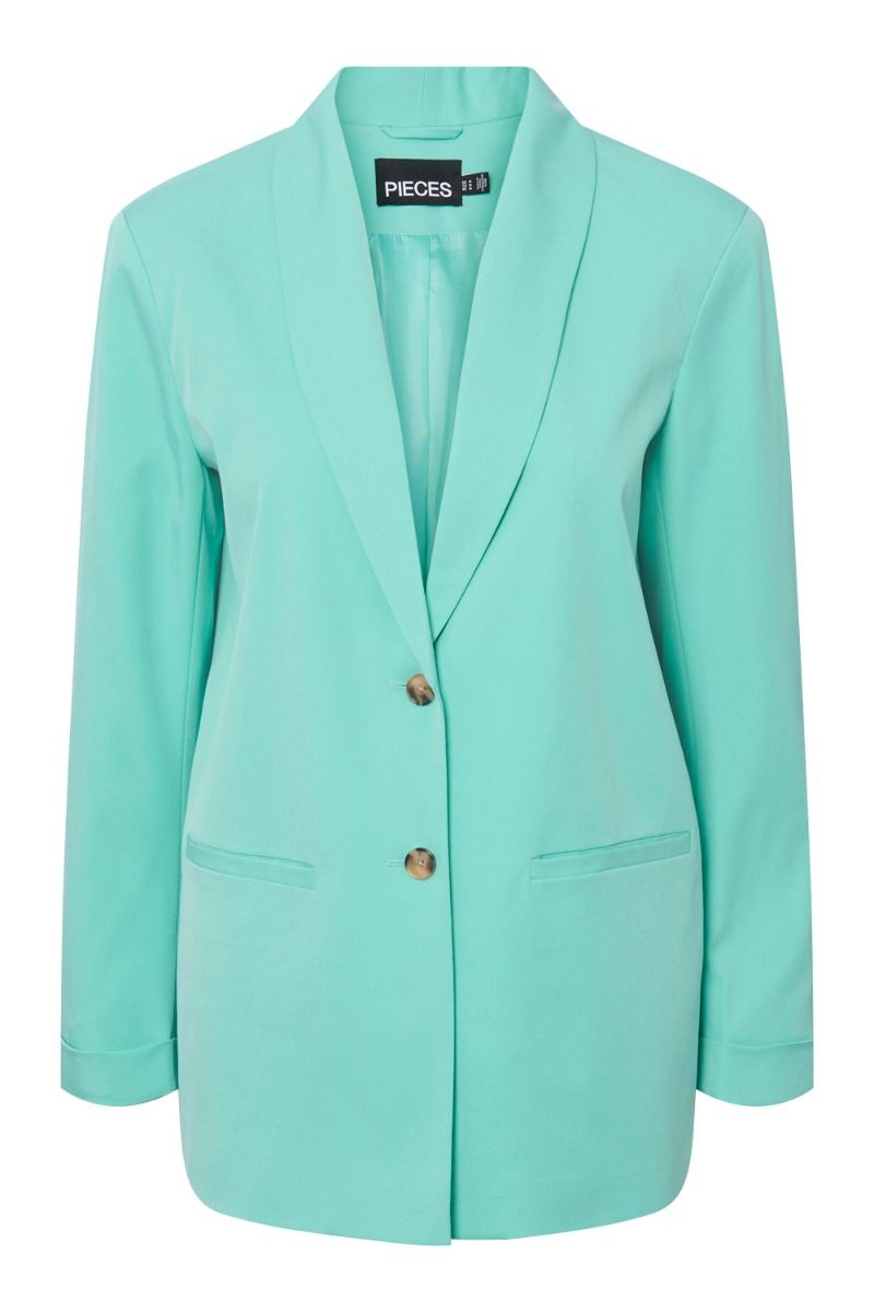 Pieces - Blazer - PC Size LS Loose Blazer - Cockatoo