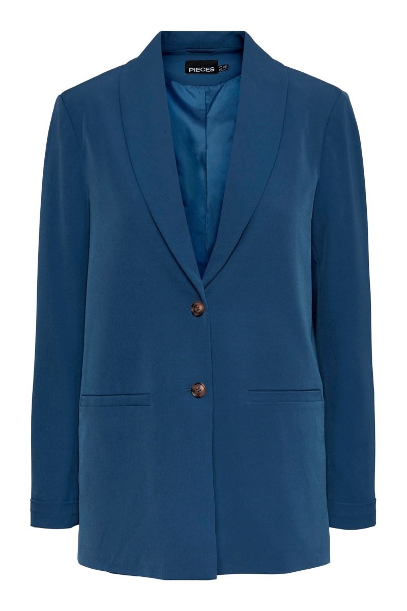Pieces - Blazer - Size LS Loose Blazer - Deep Ultramarine