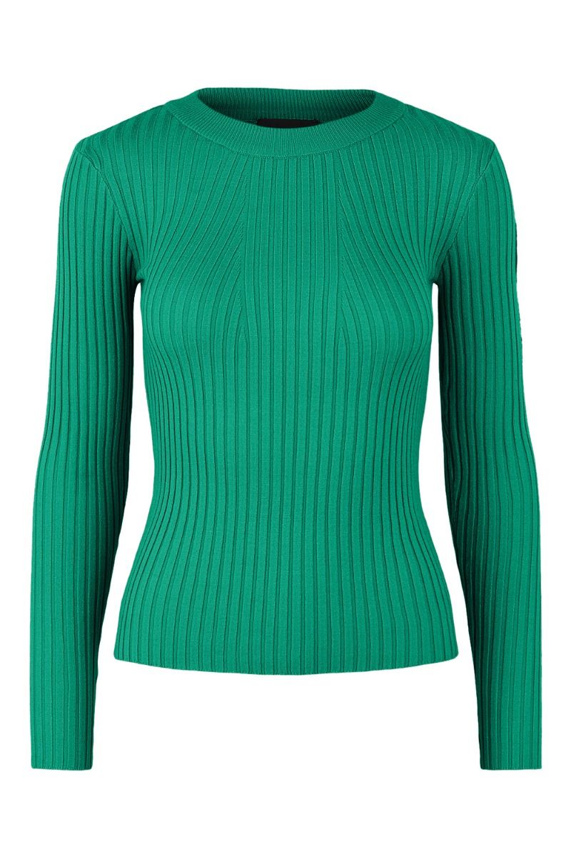 Pieces - Bluse - PC Crista LS O-neck Knit - Parakeet