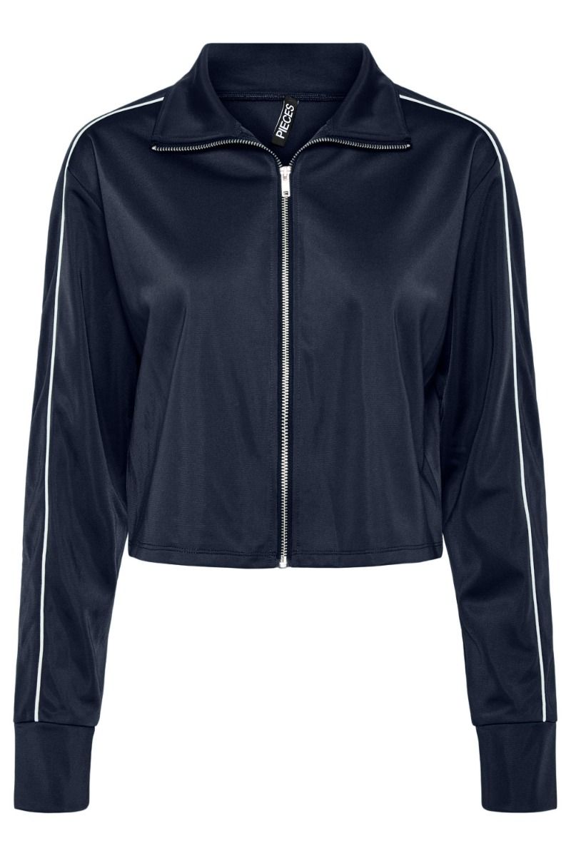Pieces - Bluse - PC Grace Ls Zip Jacket - Navy Blazer