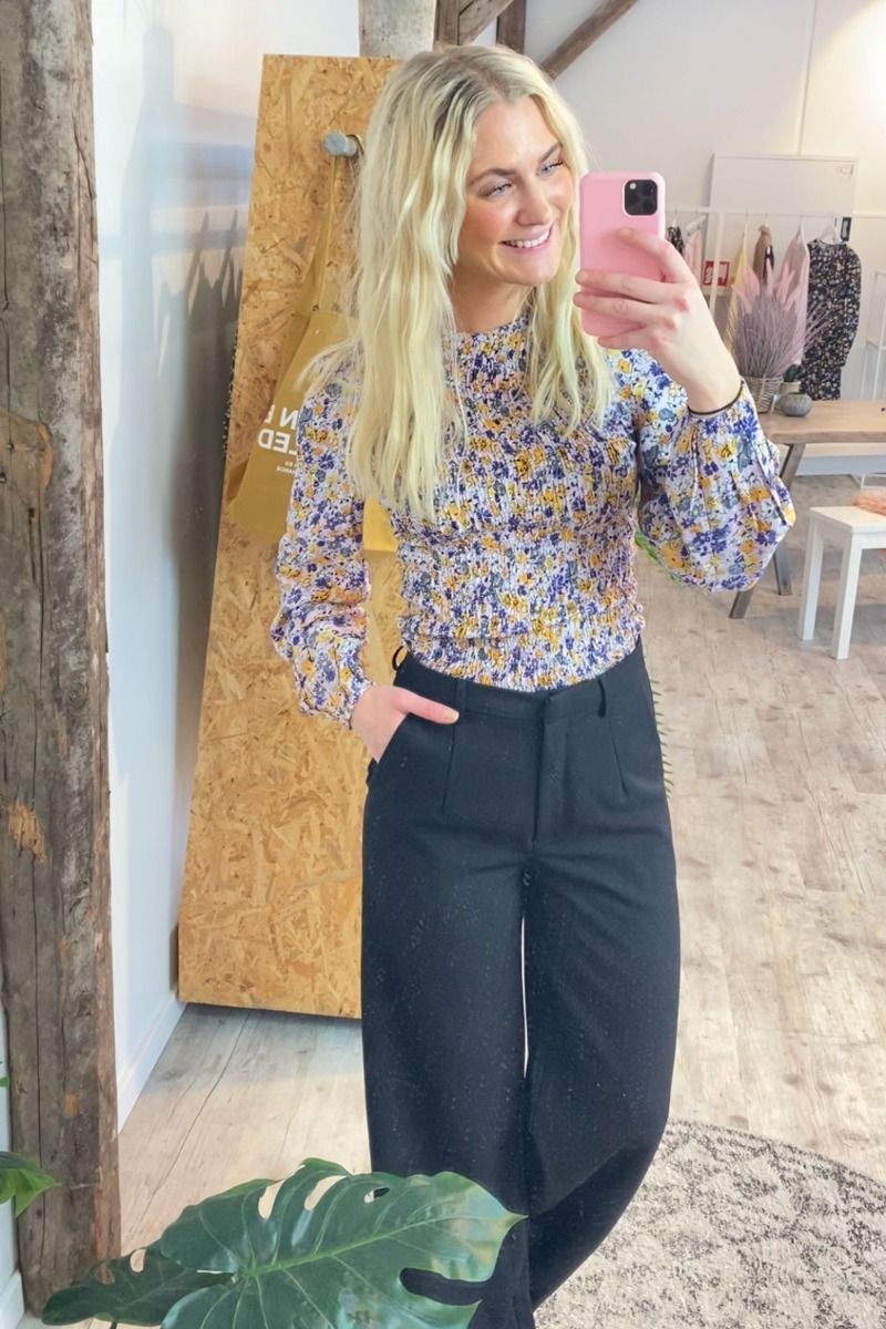 Pieces - Bluse - PC Hullu LS Smock Top - Orchid Bloom