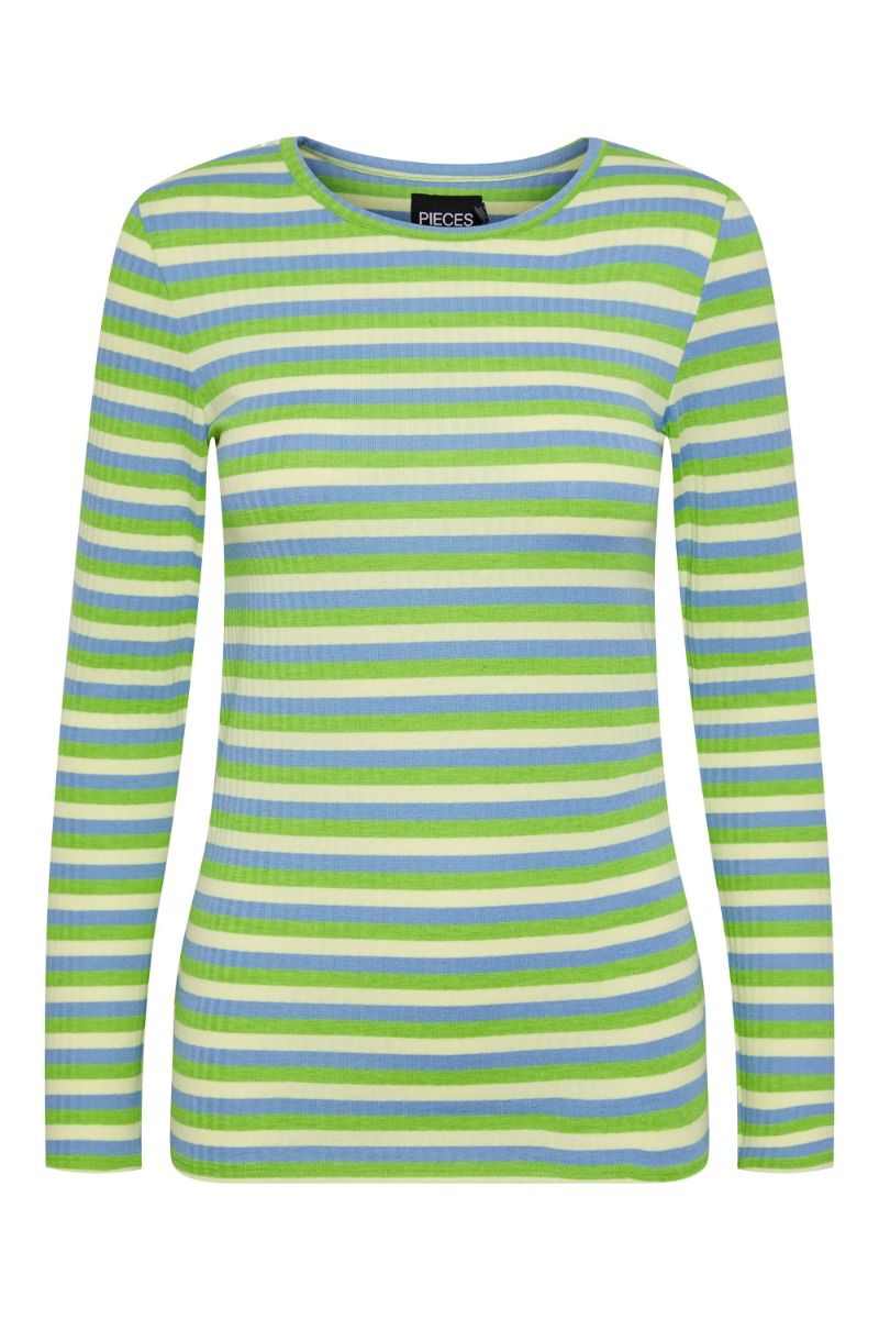 Pieces - Bluse - PC Laya LS Multi Blouse - Jasmine Green