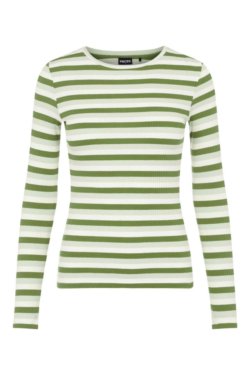 Pieces - Bluse - PC Lilli LS Top - Frosty Spruce