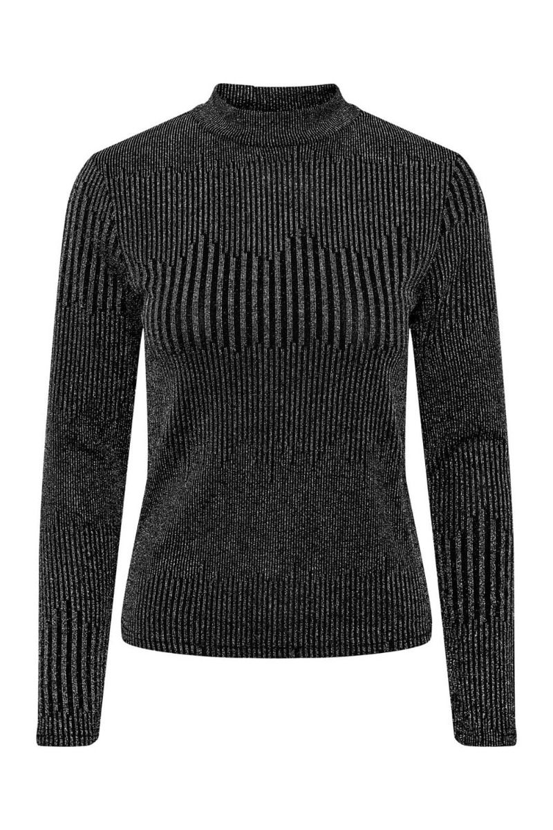 Pieces - Bluse - PC Mary LS Top - Black