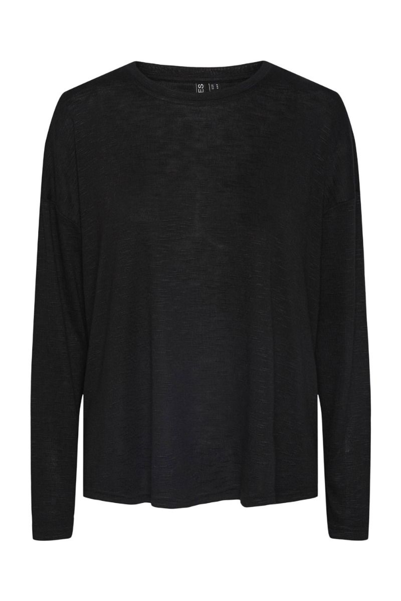 Pieces - Bluse - PC Nollie LS Top - Black