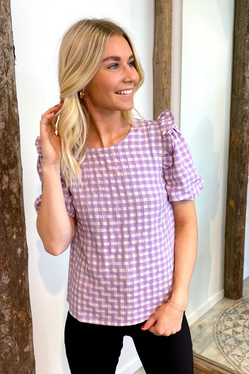 Pieces - Bluse - Vilja SS Top - Dahlia Purple