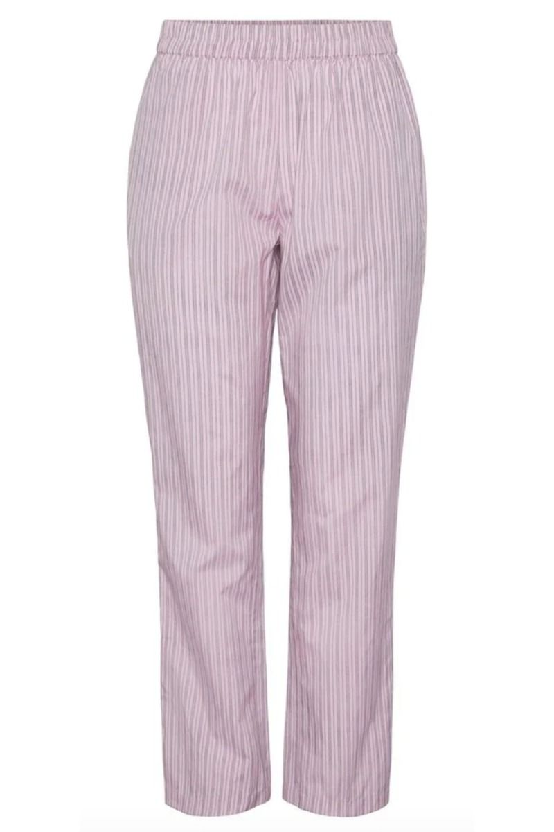 Pieces - Bukser - PC Assra Mw Ankle Pant - Party Pink