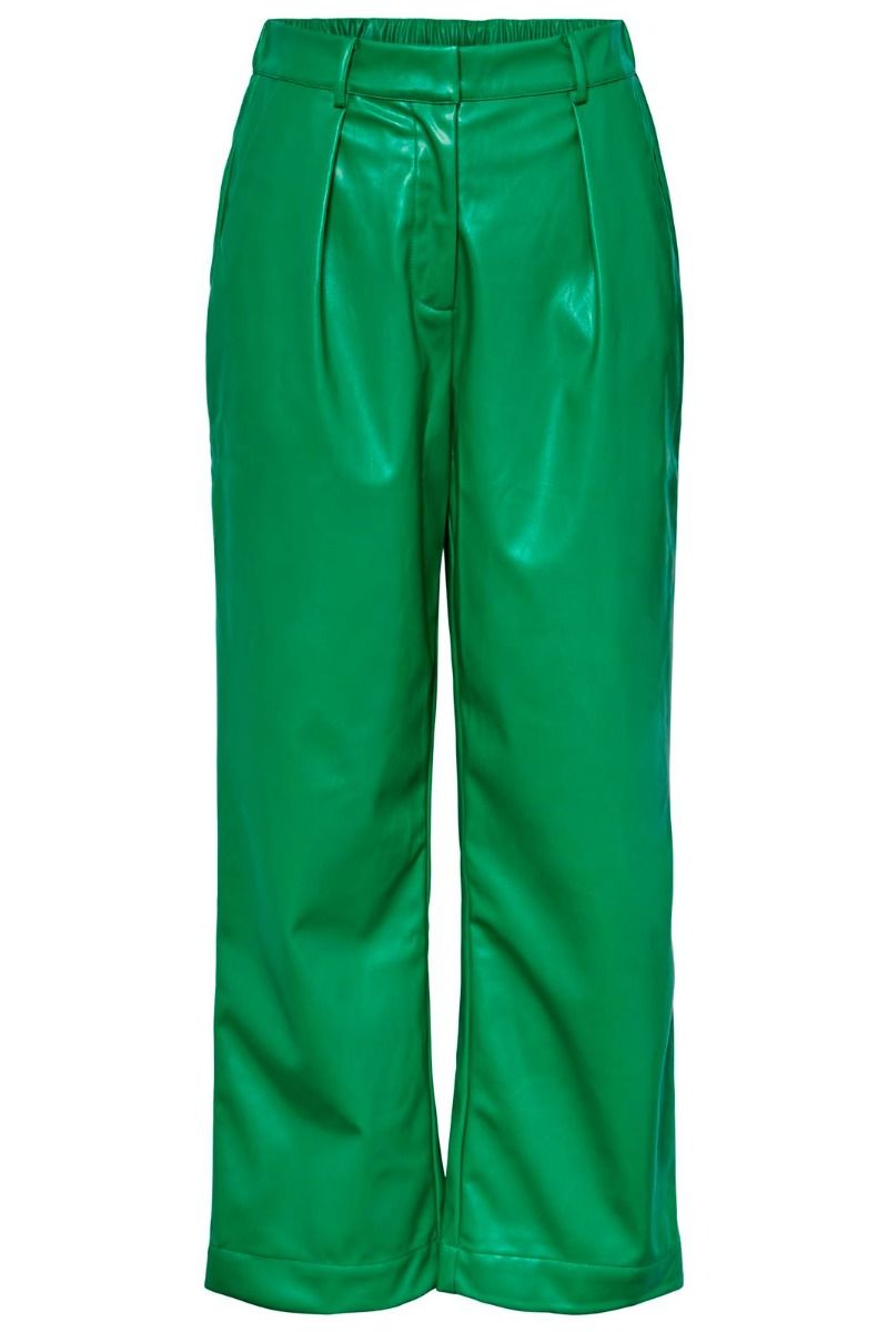 Pieces - Bukser - Gilli HW Ankel Pants - Simply Green