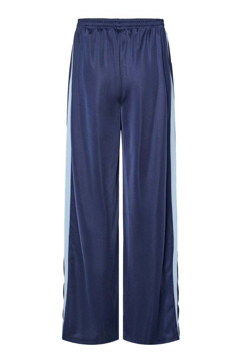 Pieces - Bukser - PC grace Mw Button Pants AU24 - Maritime Blue