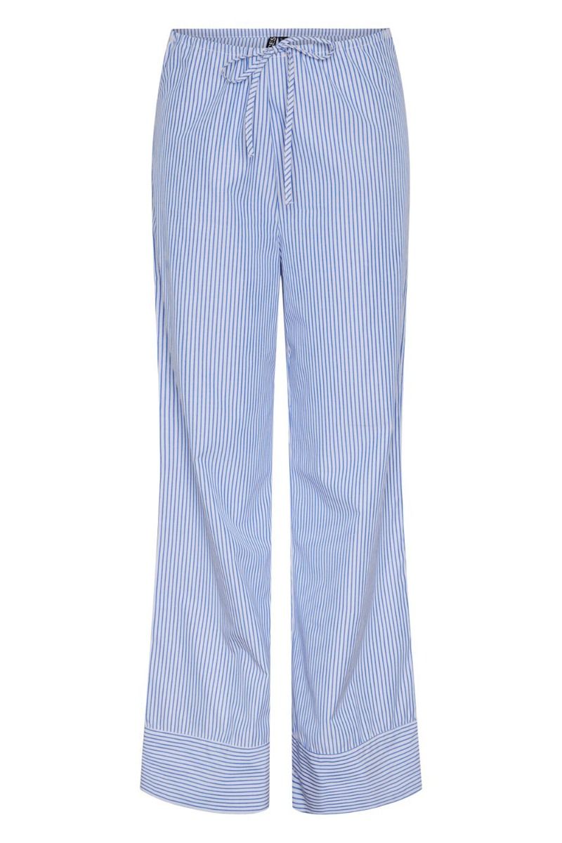 Pieces - Bukser - PC Holly HW Wide Pant - Deep Ultramarine