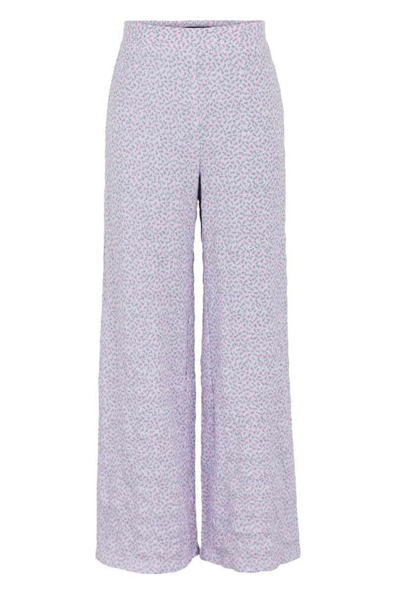 Pieces - Bukser - PC Lala HW Wide Pants - Orchid Bloom