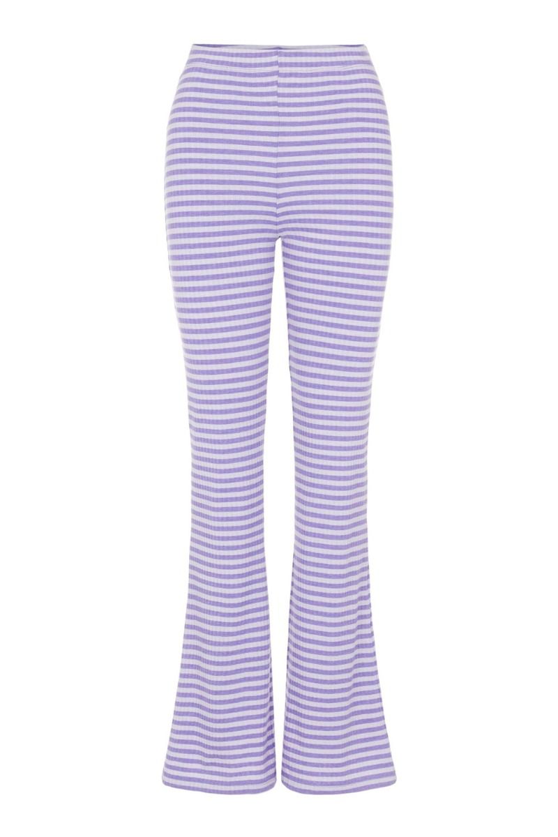 Pieces - Bukser - PC Laya HW Flared Pants - Dahlia Purple