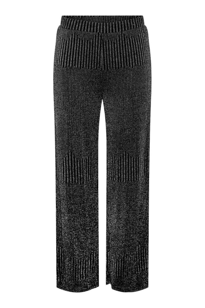 Pieces - Bukser - PC Mary HW Wide Pant - Black