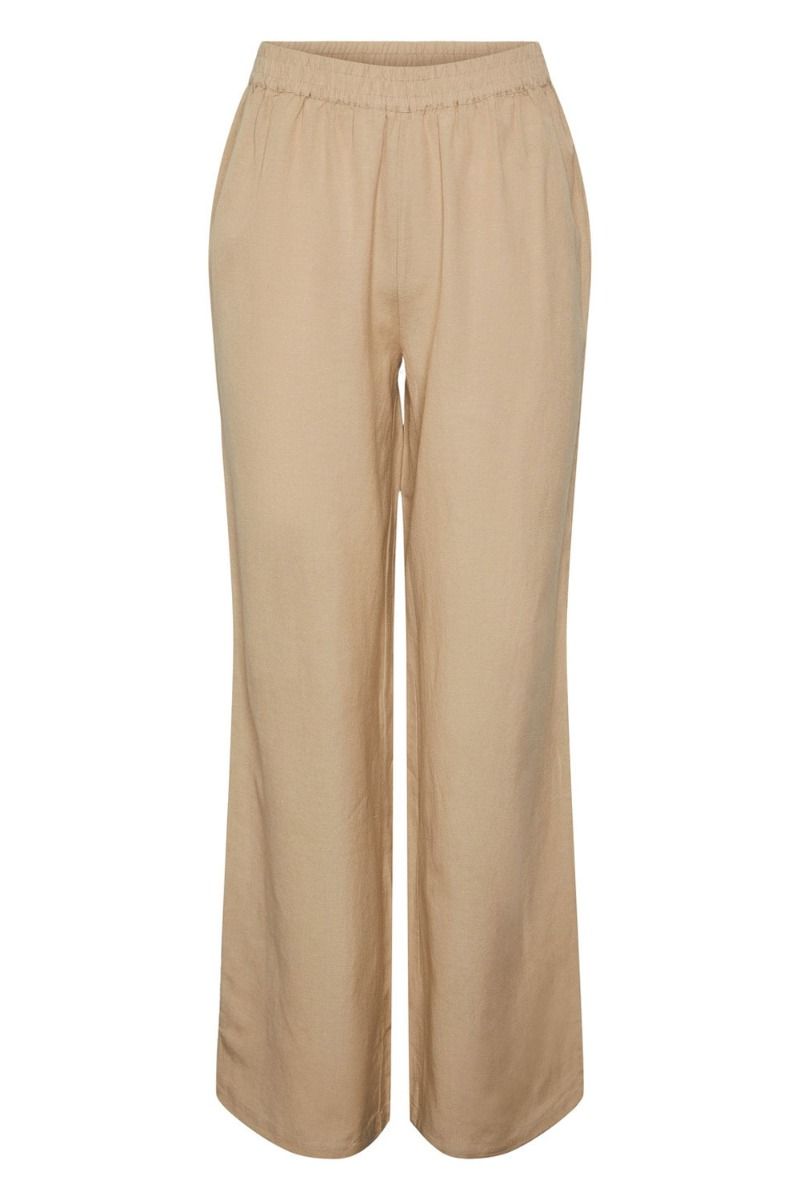 Pieces - Bukser - PC Milano Hw Wide Pant - Safari