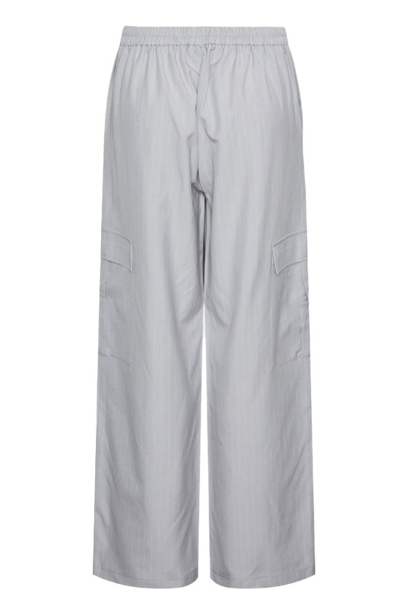 Pieces - Bukser - PC Noelly HW Straight Cargo Pants - Micro Chip