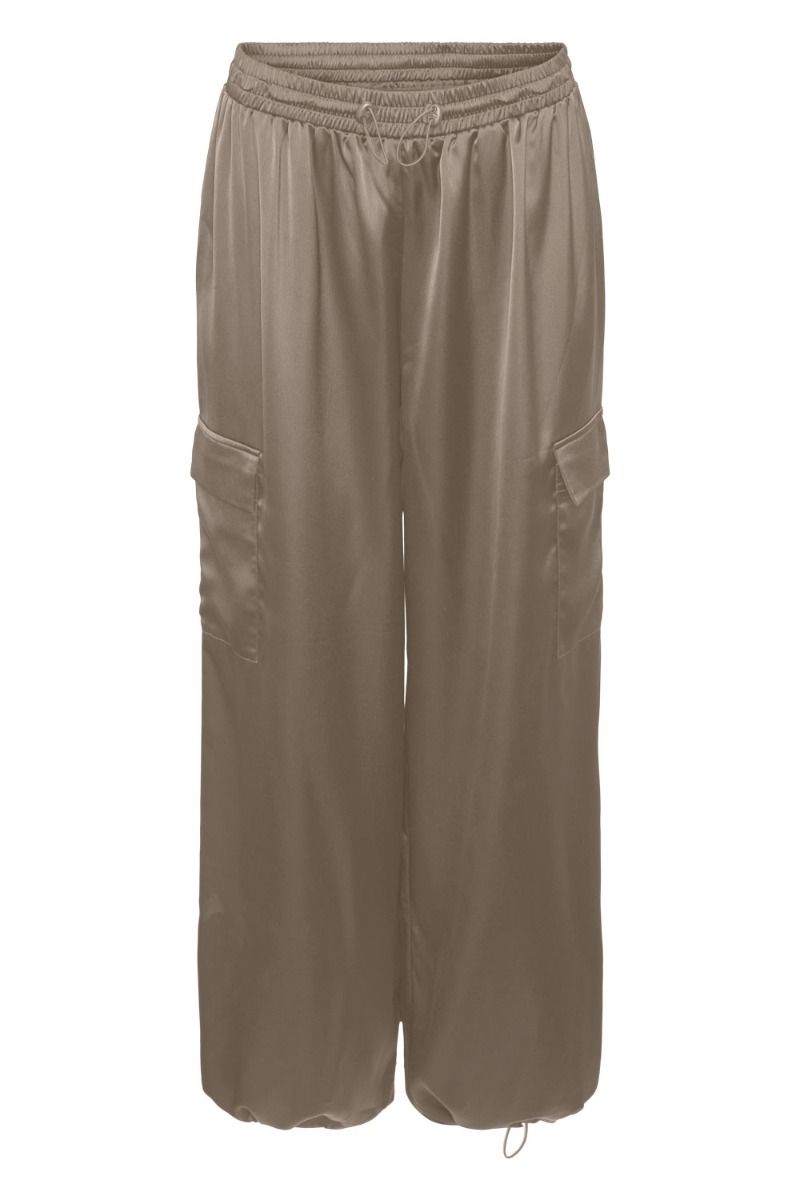 Pieces - Bukser - PC Odda Hw Cargo Pant - Fossil