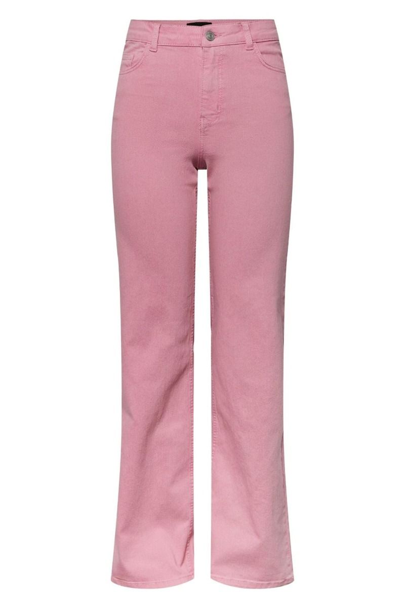 Pieces - Bukser - PC Peggy HW Wide Pant - Begonia Pink