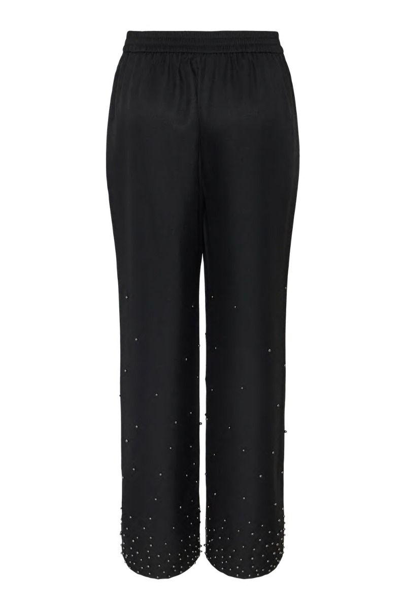 Pieces - Bukser - PC Ru Hw Embelish Pants - Black