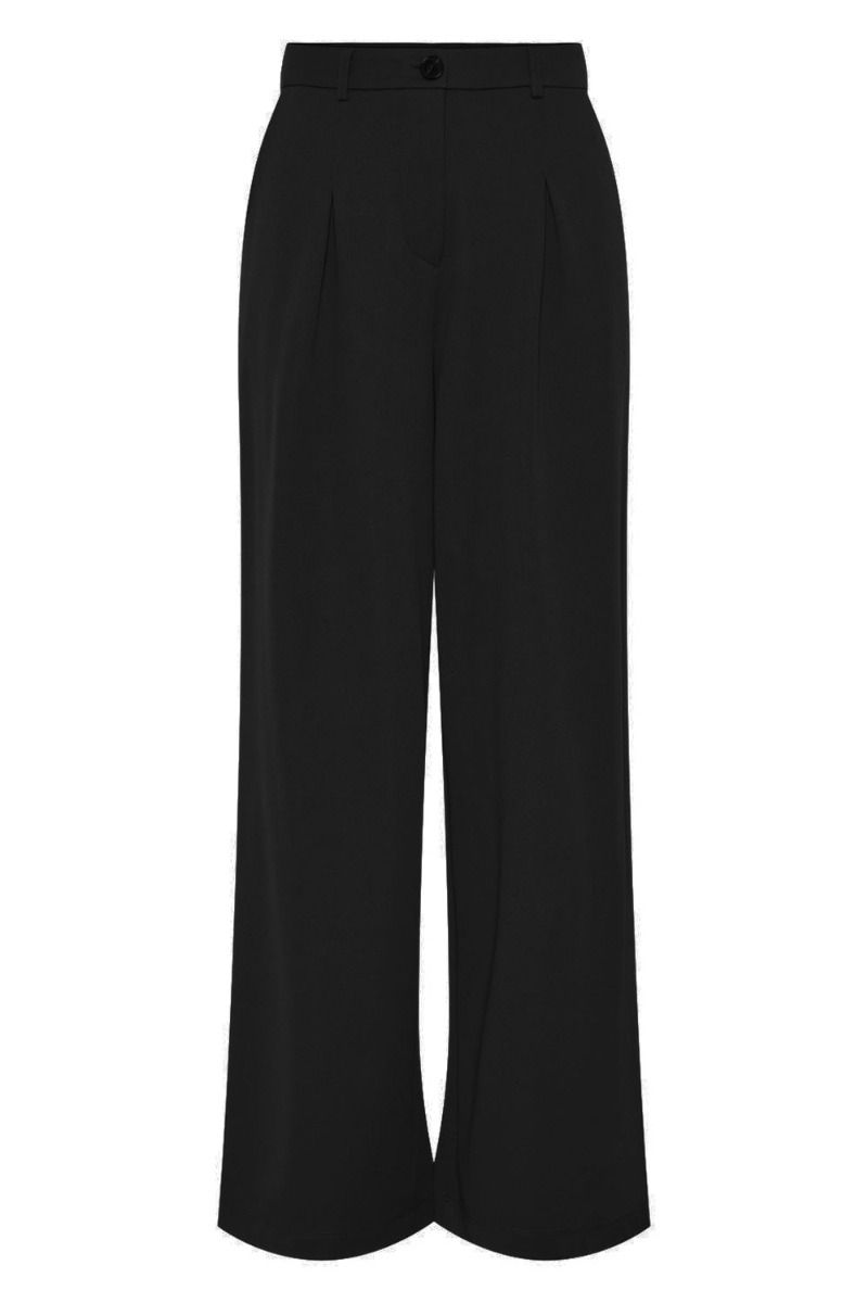 Pieces - Bukser - PC Simone HW Pants - Black