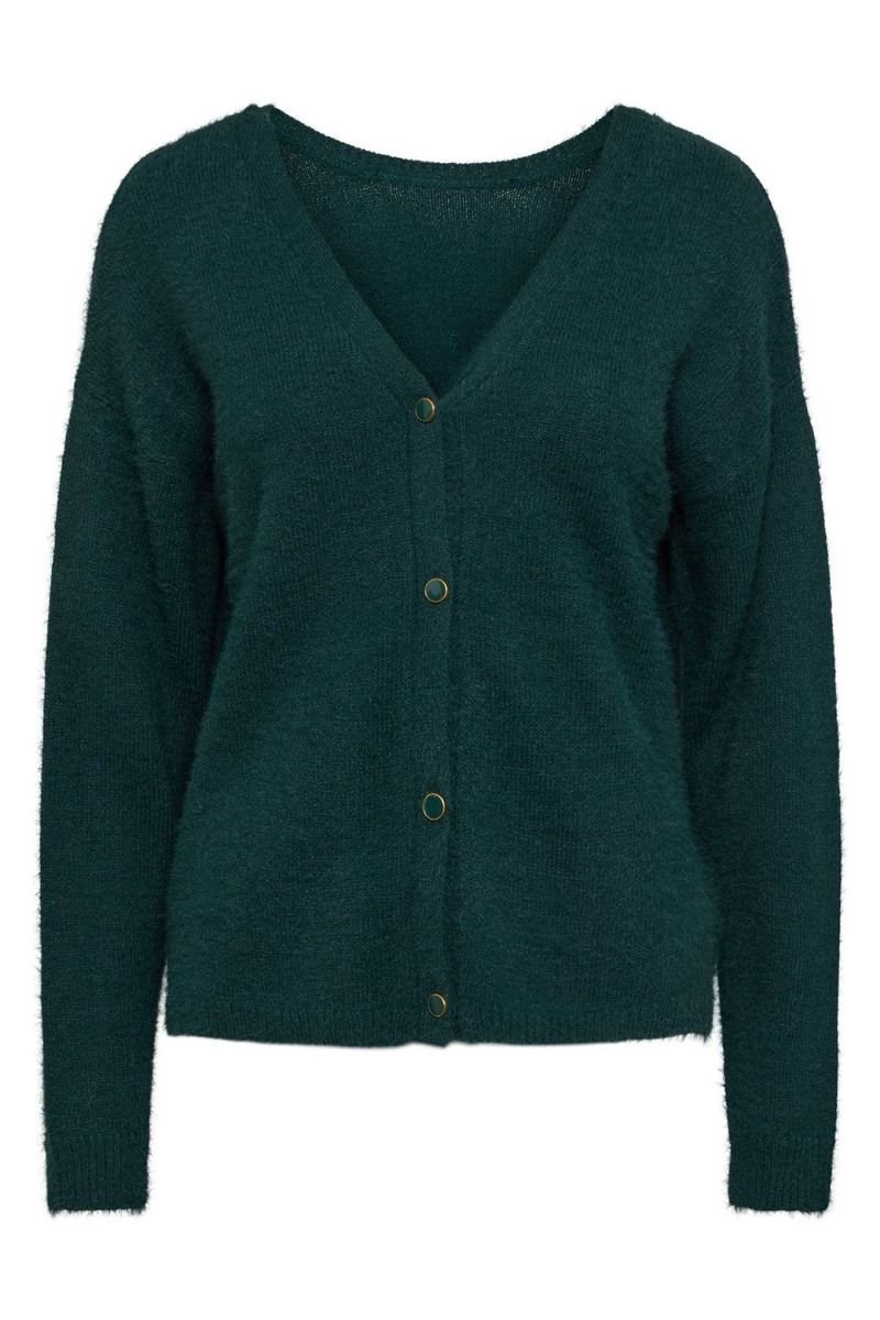 Pieces - Cardigan - PC Chilja LS Deep Back Knit KAC FC - Ponderosa Pine