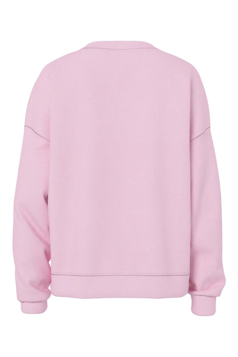 Pieces - Bluse - Chilli LS Loose Sweat - Roseate Spoonbill