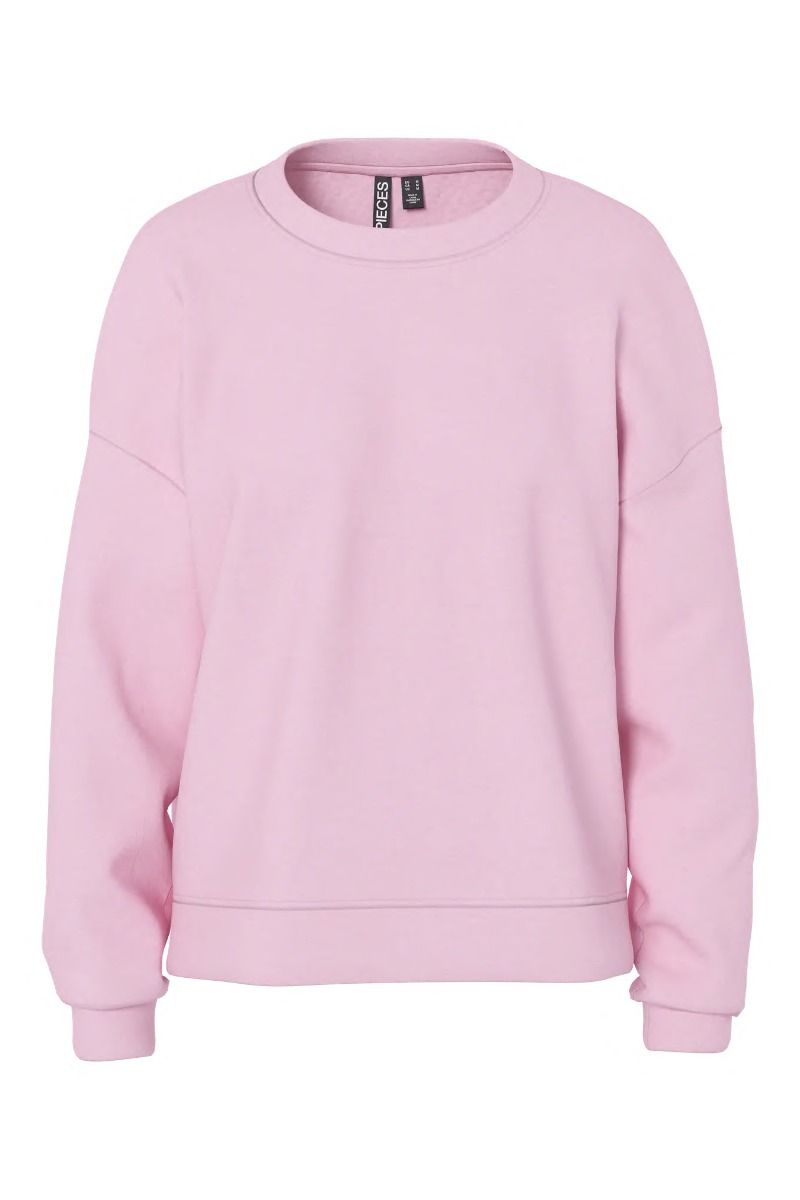 Pieces - Bluse - Chilli LS Loose Sweat - Roseate Spoonbill