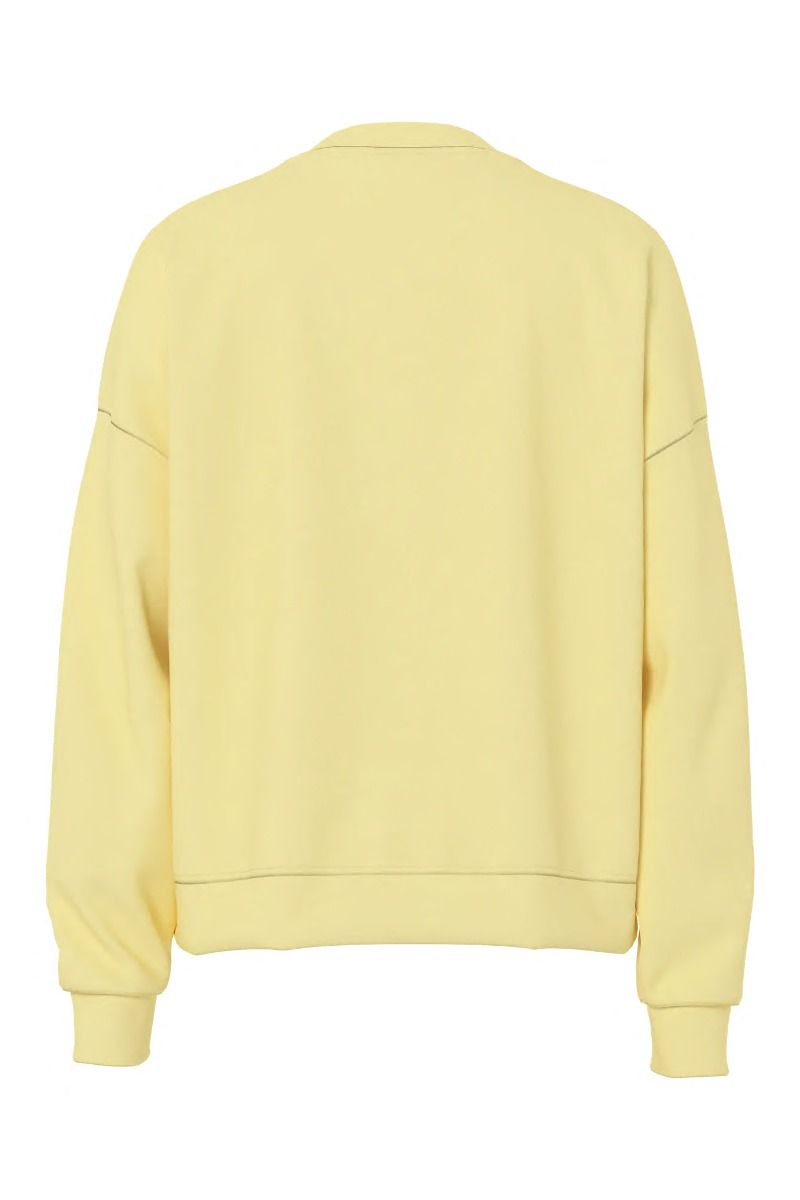 Pieces - Bluse - Chilli LS Loose Sweat - Pale Banana