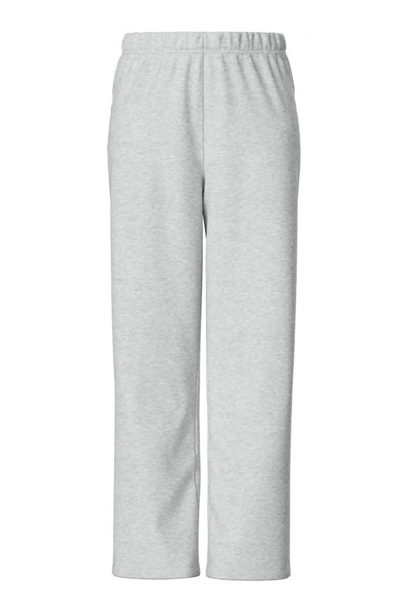 Pieces - Bukser - PC Chilli Hw Wide Sweat Pants - Light Grey Melange