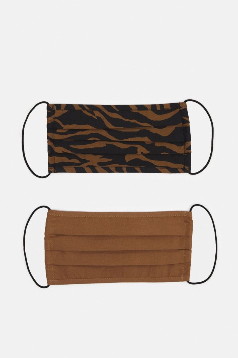 Pieces - Accessories - Community Mask Adult 2-Pack - Black/Brown