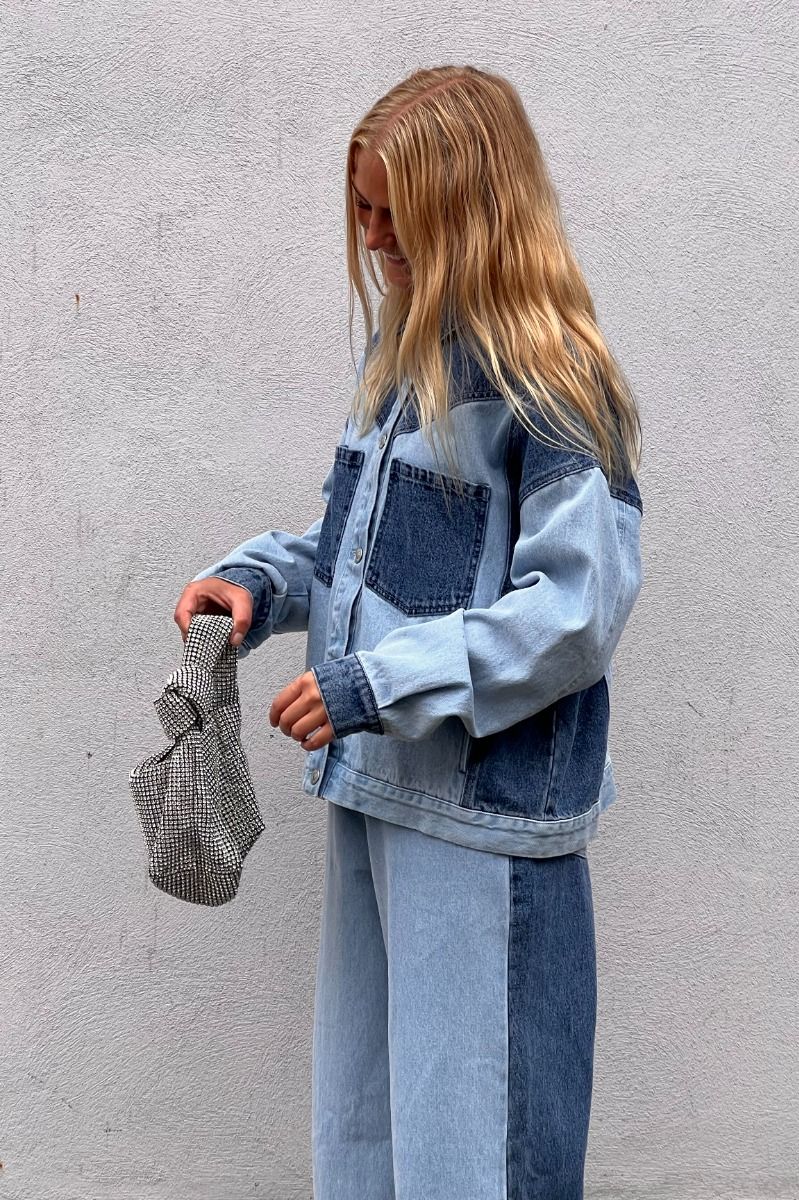 Pieces - Jeans - Pc Famy Hw Wide Denim Jeans- Light Blue Denim 