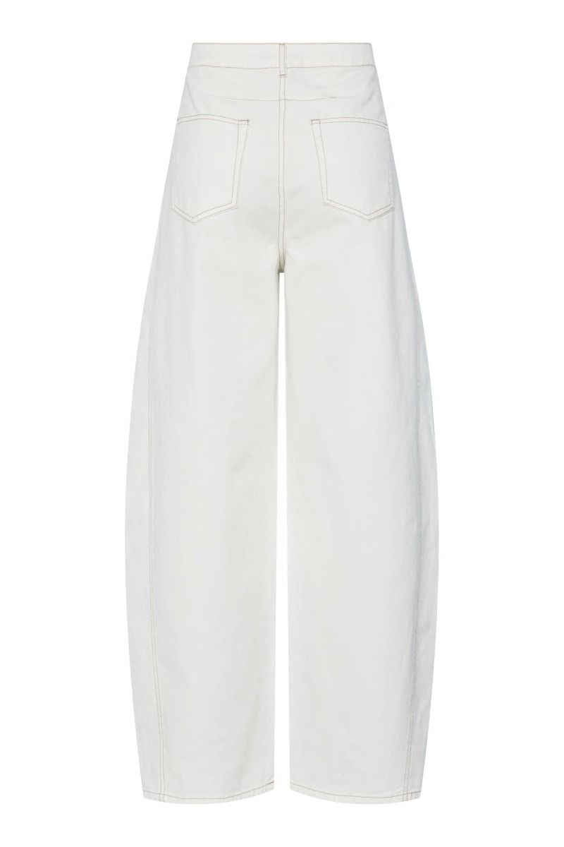 Pieces - Jeans - Fine MW Barrel Jeans - Cloud Dancer