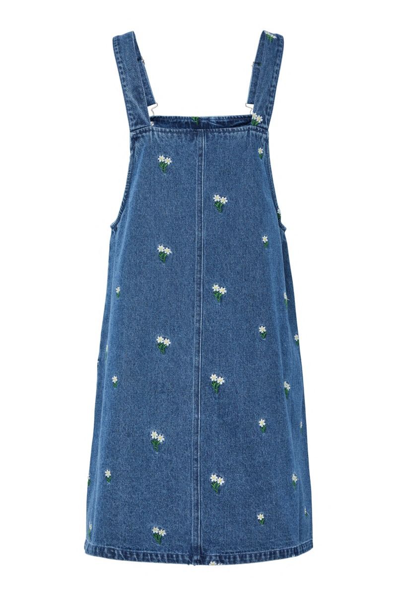 Pieces - Kjole - Freia Denim Spencer Dress - Medium Blue Denim