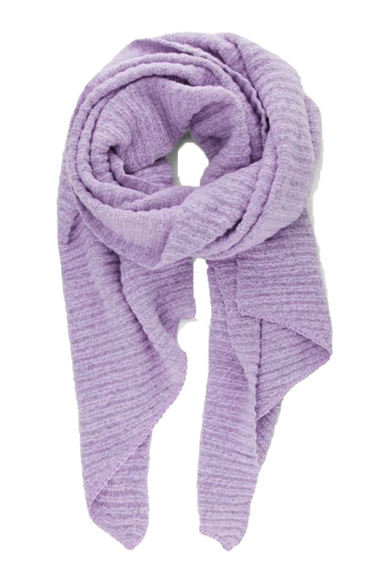 Pieces - Halstørklæde - PC Pyron Structured Long Scarf - Lavender