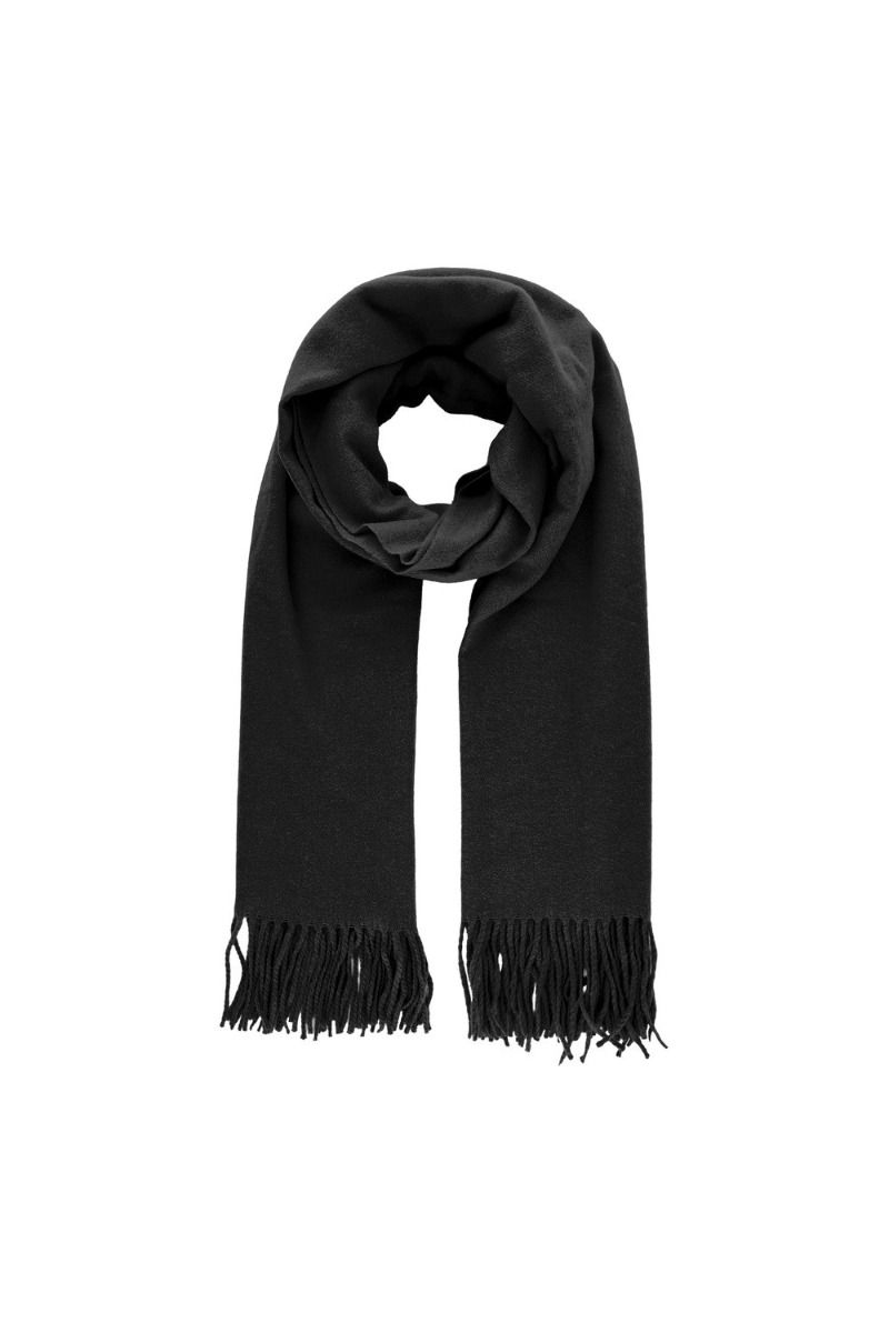 Pieces - Halstørklæde - PC Jira Wool Scarf - Black