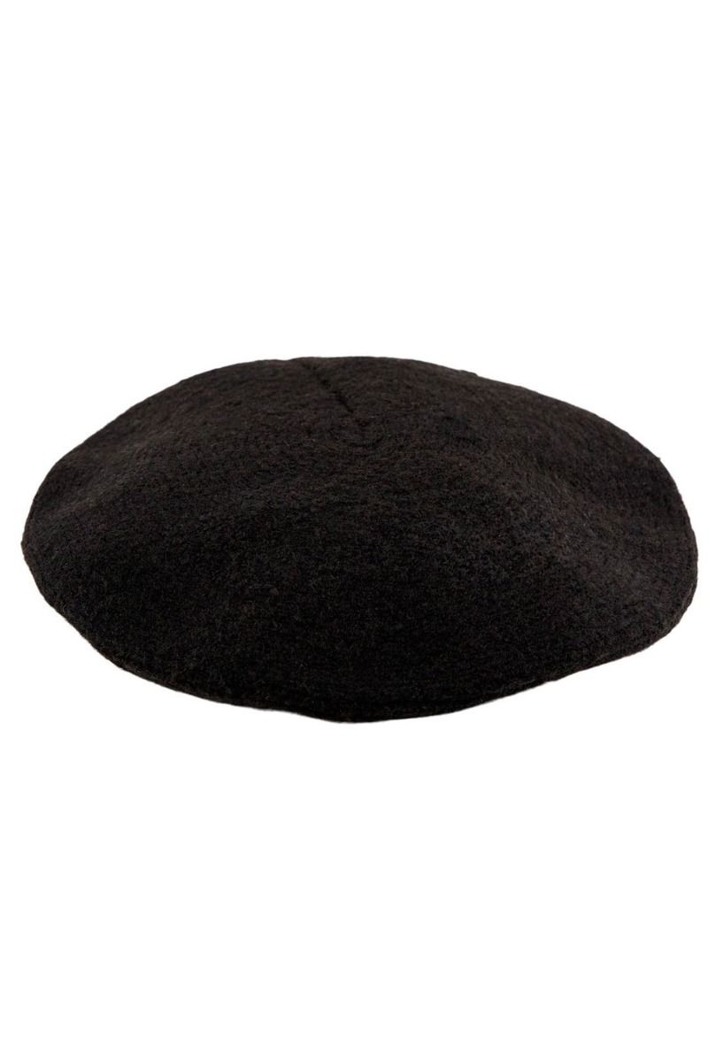 Pieces - Hat - PC French Wool Beret - Black