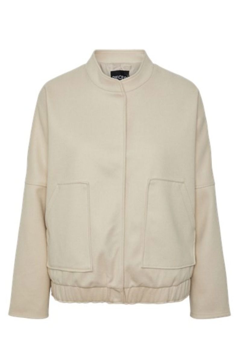 Pieces - Jakke - PC Augusta LS Bomber Jacket - Birch