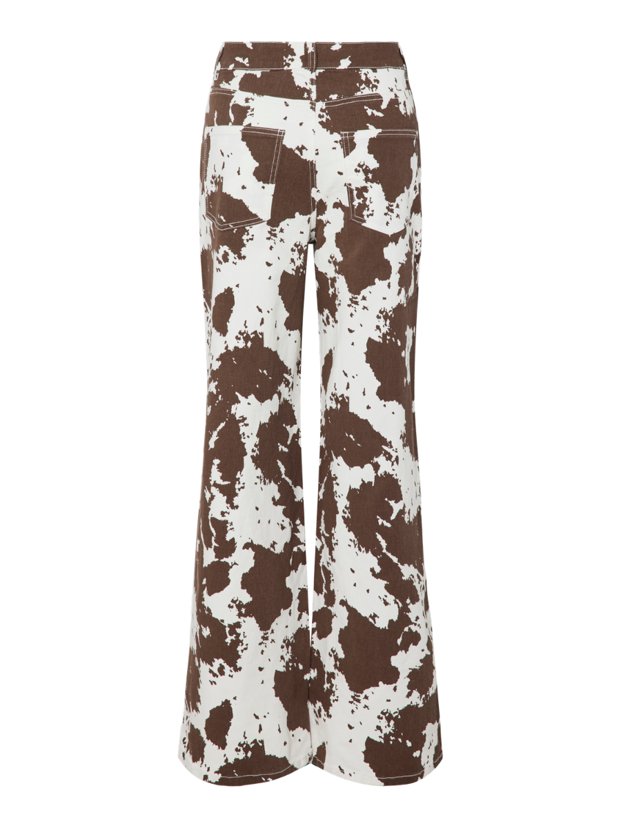 Pieces - Jeans - PC Famina HW Wide Denim Jeans - Bright White/Cow