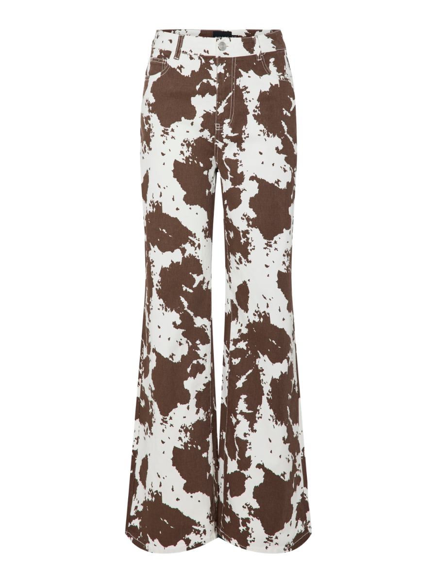 Pieces - Jeans - PC Famina HW Wide Denim Jeans - Bright White/Cow