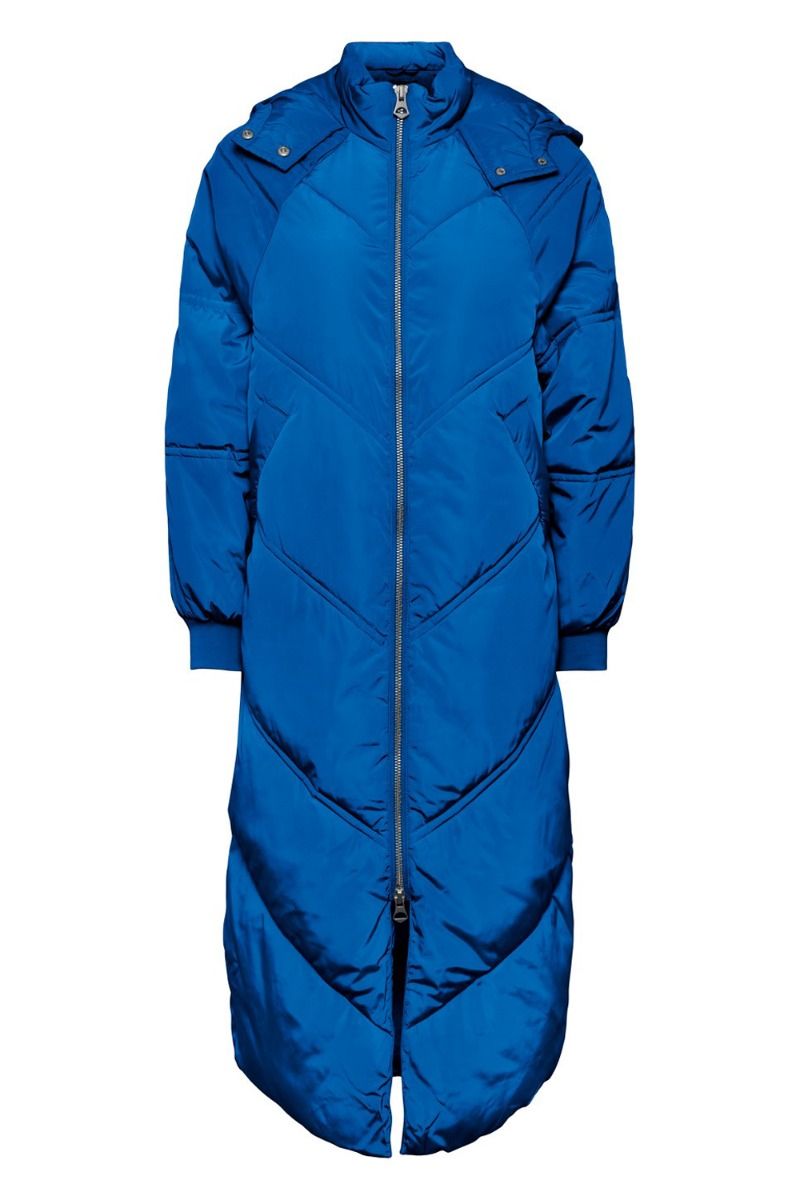 Pieces - Jakke - Felicity Long Puffer Jacket - Princess Blue