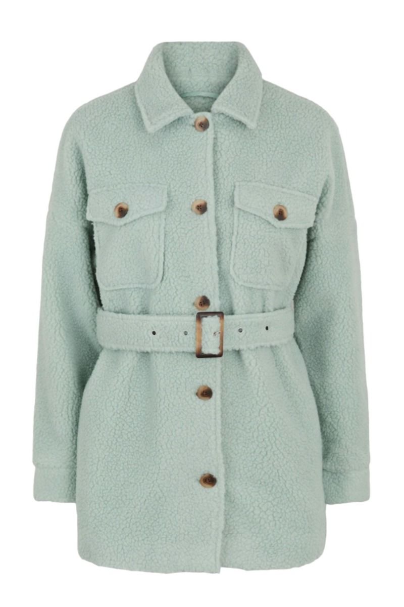 Pieces - Jakke - PC Fernanda Selma Overshirt Jacket - Silt Green