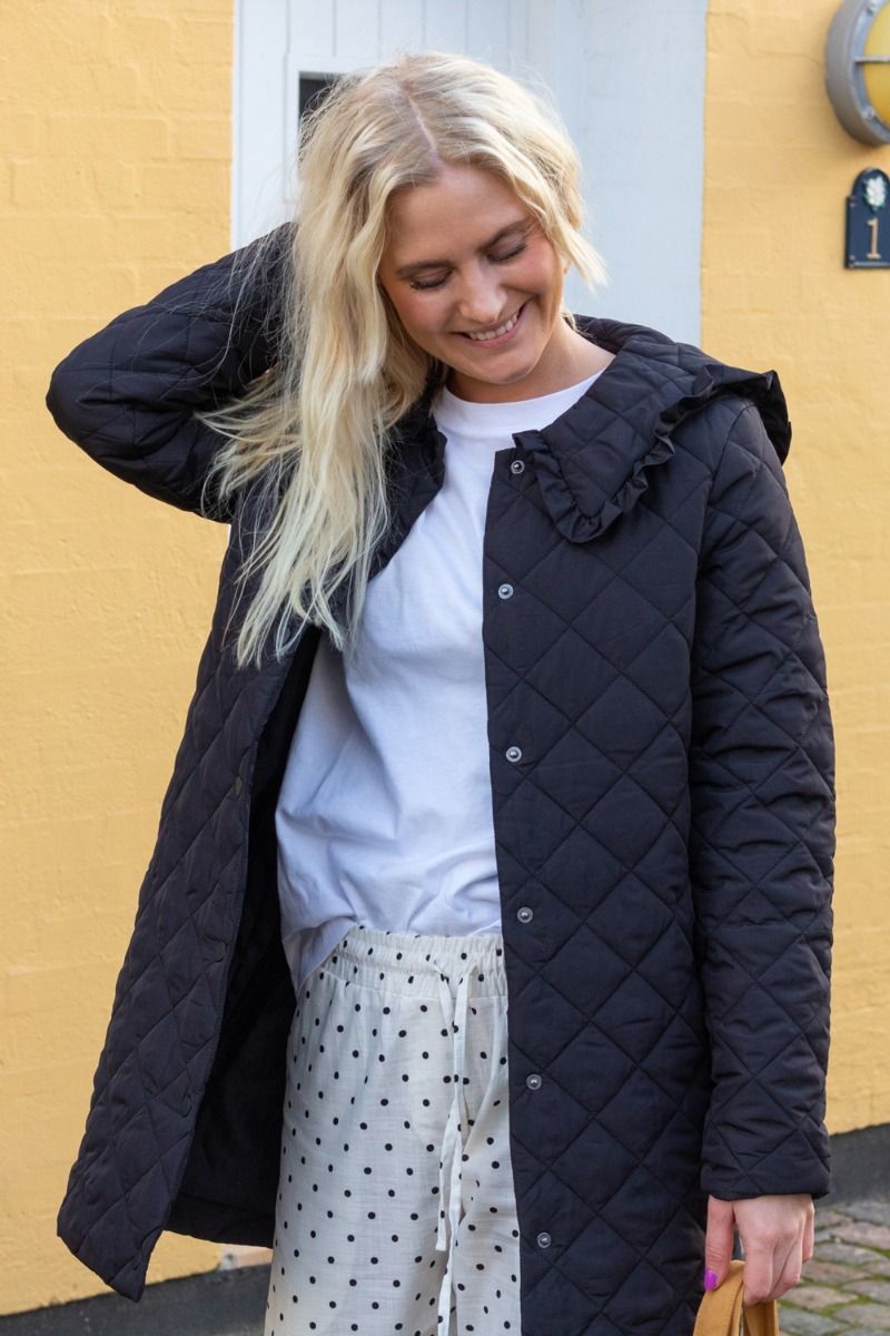 Pieces - Jakke - PC Lola LS Long Jacket - Black