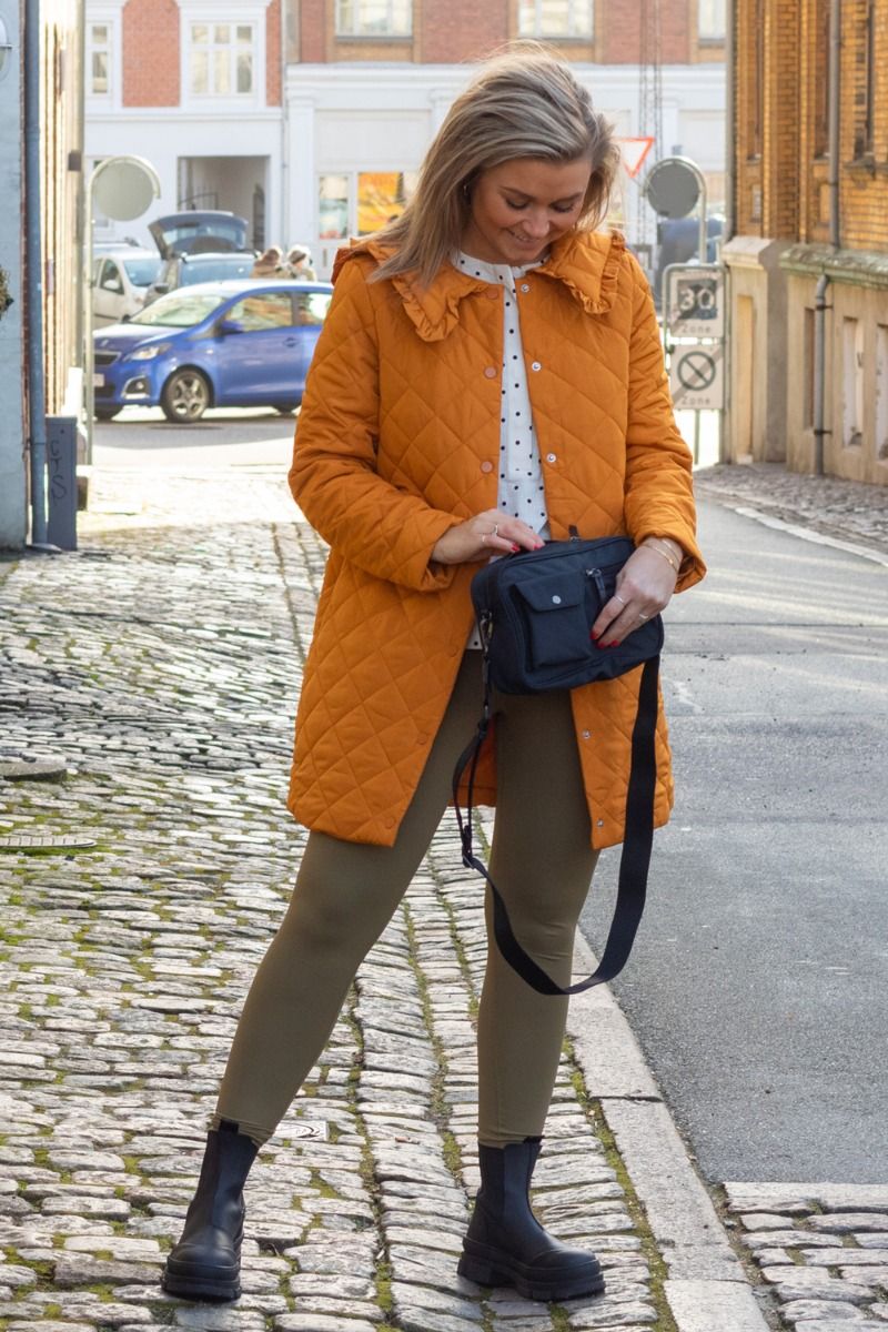 Pieces - Jakke - PC Lola LS Long Jacket - Sudan Brown